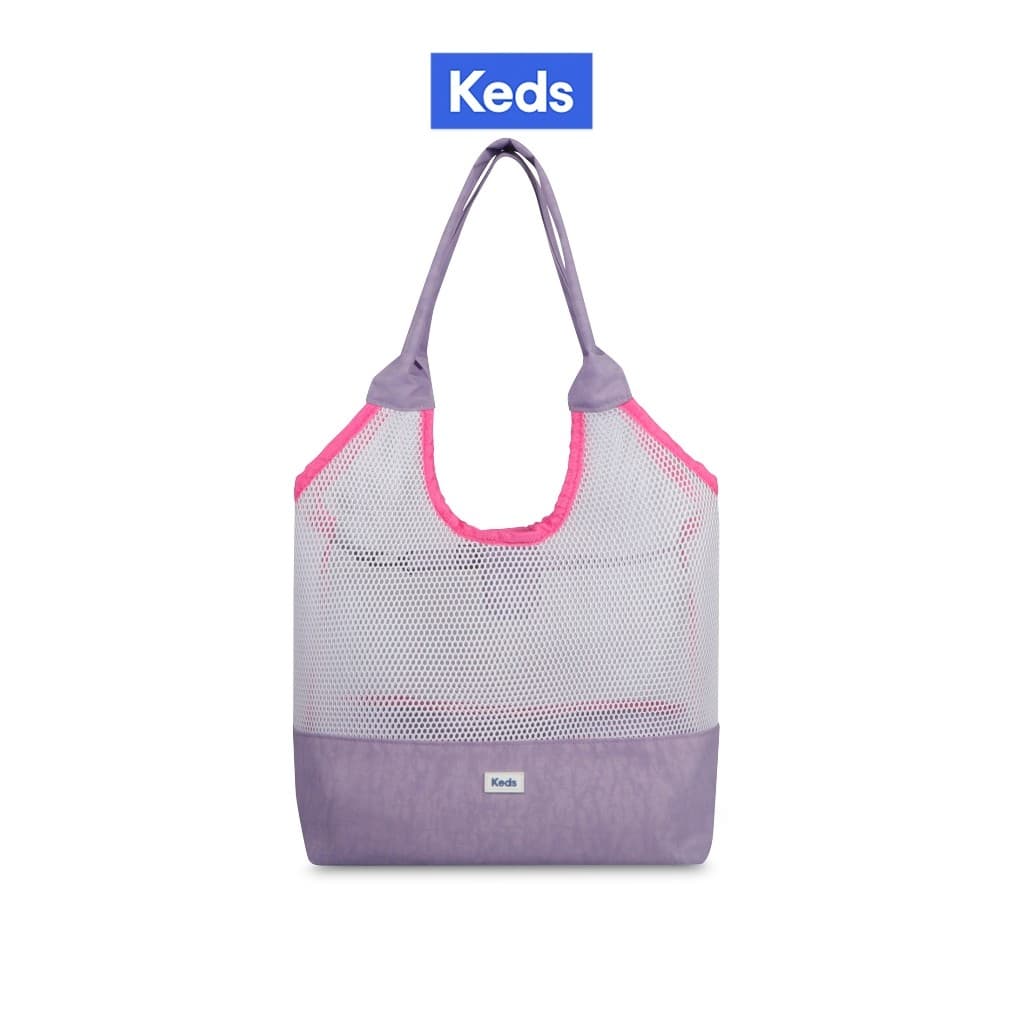 KEDS กระเป๋า รุ่น MESH TOTE BAG สีขาว/ สีม่วง ( S25ACB07002 ) - รูปที่ 1