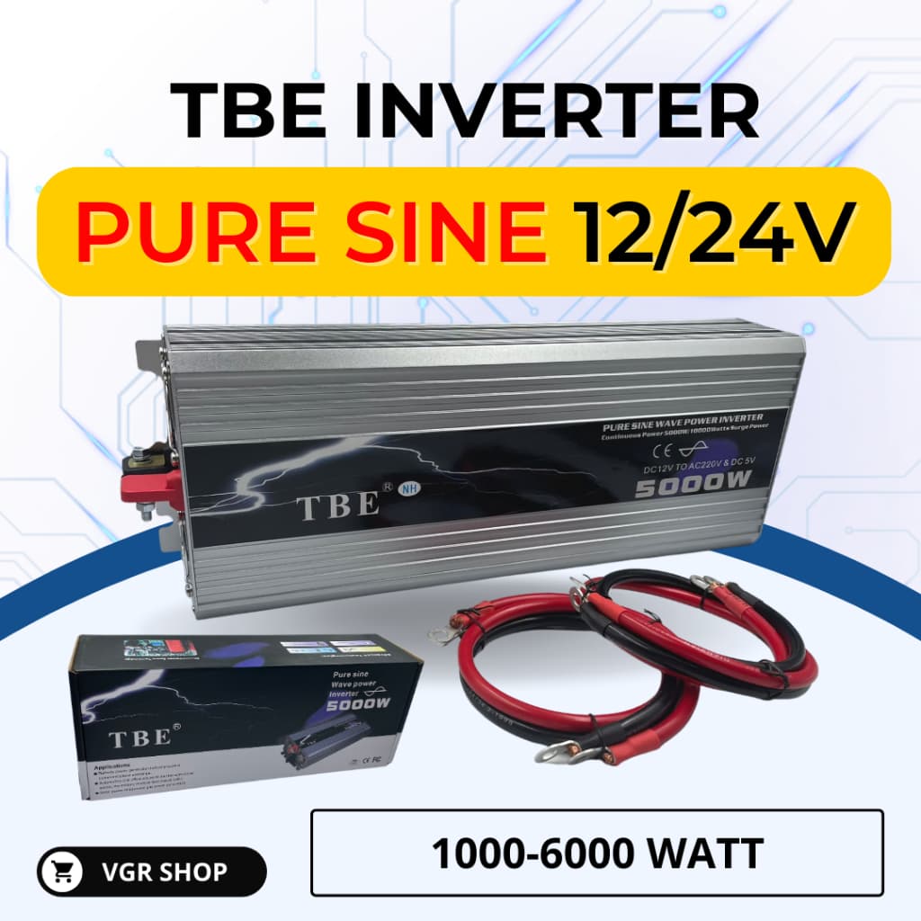 TBE inverter "Pure sine wave" 1000-6000w 12/24V มั่นใจได้ของแท้ 100% - รูปที่ 1