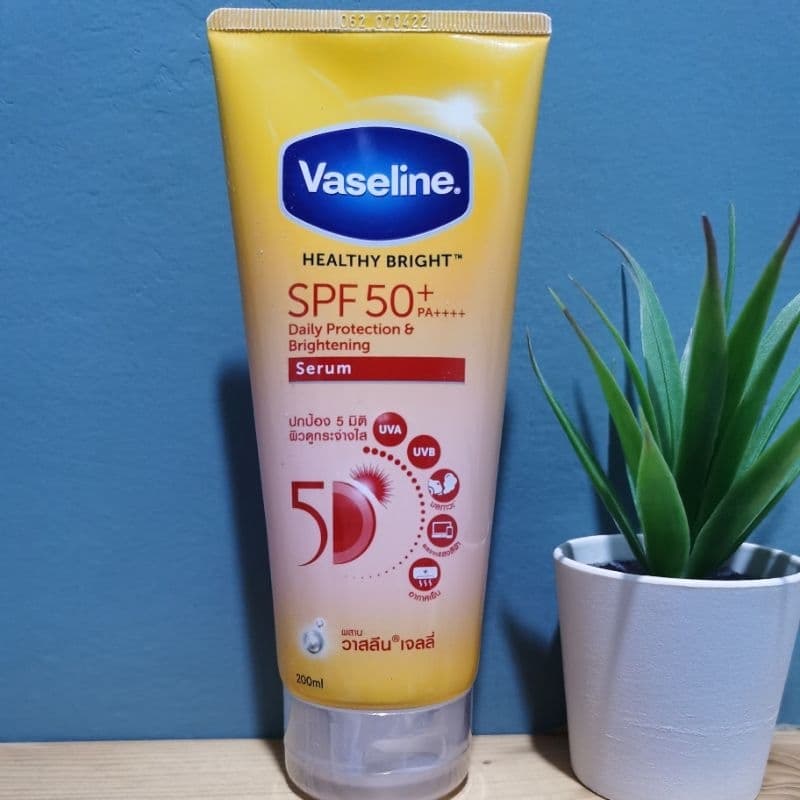 (200ml)​VASELINE HEALTHY BRIGHT Daily protection&Brightening SPF50 SERUM SPF50+ PA+++ เซรั่ม (170/300ml) - รูปที่ 1