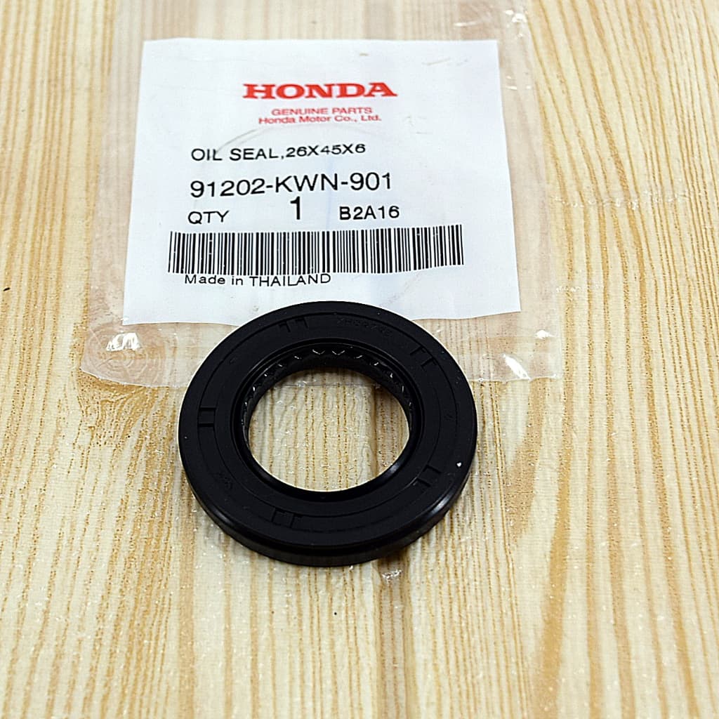ซีลข้างข้อเหวี่ยง Click/PCX 125-150 (ซ้าย) ขนาด26*45*6 แท้ศูนย์ฮอนด้า ราคา/1ชิ้น 91202-KWN-901 - รูปที่ 1
