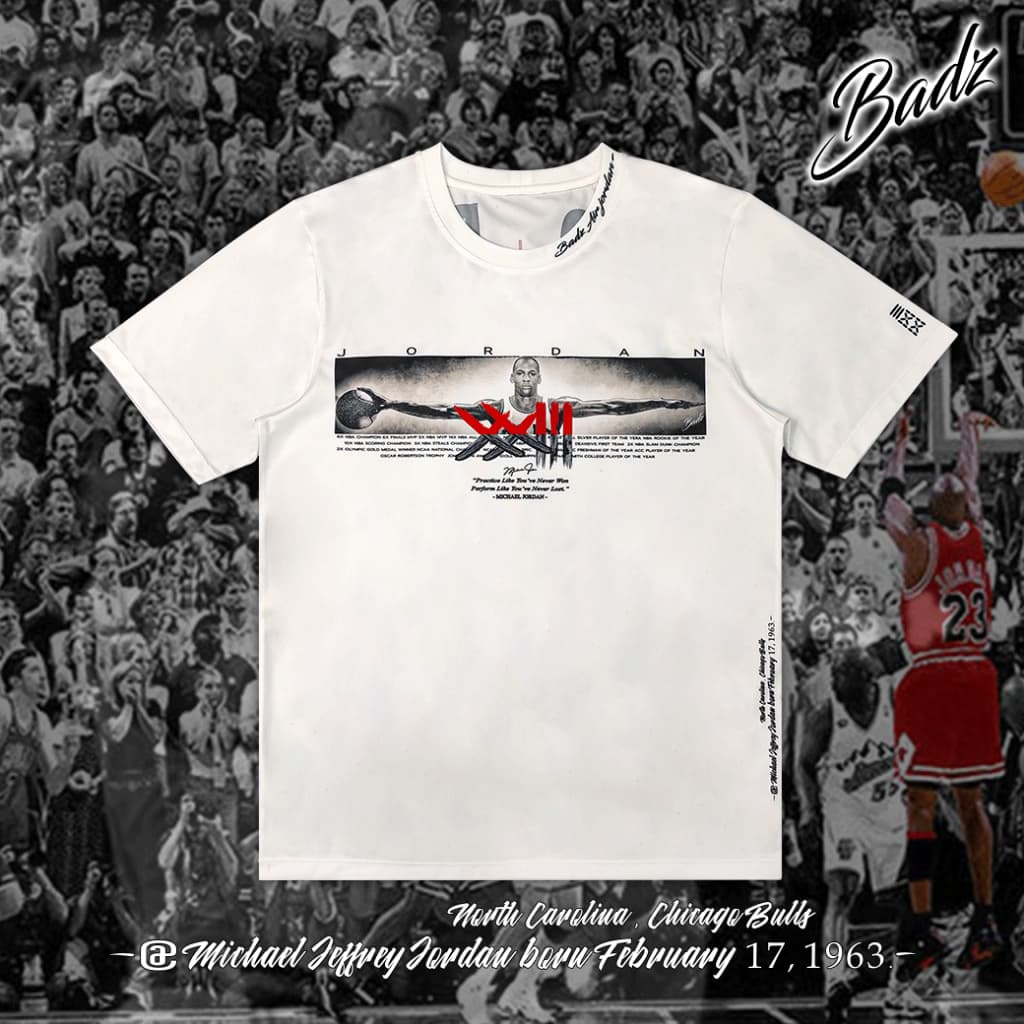 เสื้อยืด เสื้อบาสมีแขน Air Phonomeno WHITE มีไซส์ใหญ่ - รูปที่ 1