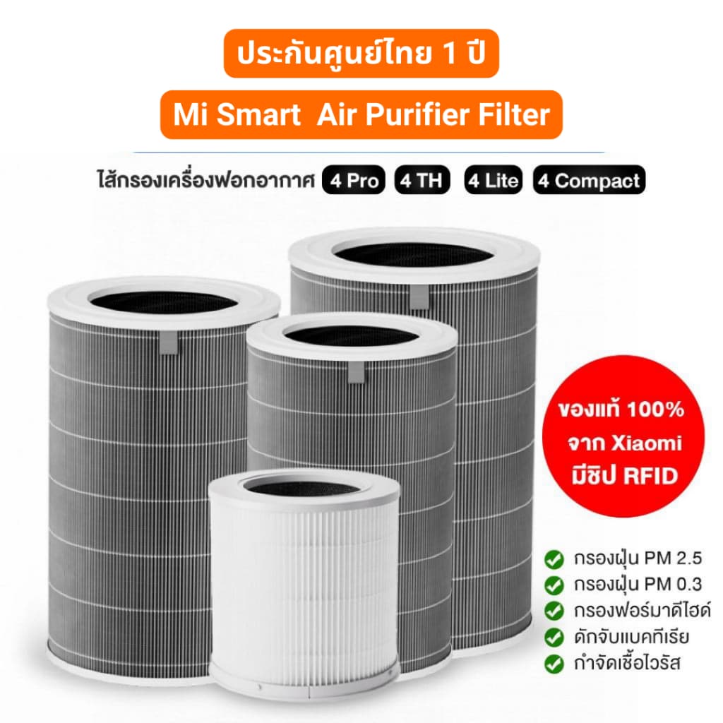 ไส้กรอง Mi Air Purifier Filter รุ่น 4 TH / 4 Pro / 4 Lite / 4 Compact ไส้กรองเครื่องฟอกอากาศ - รูปที่ 1