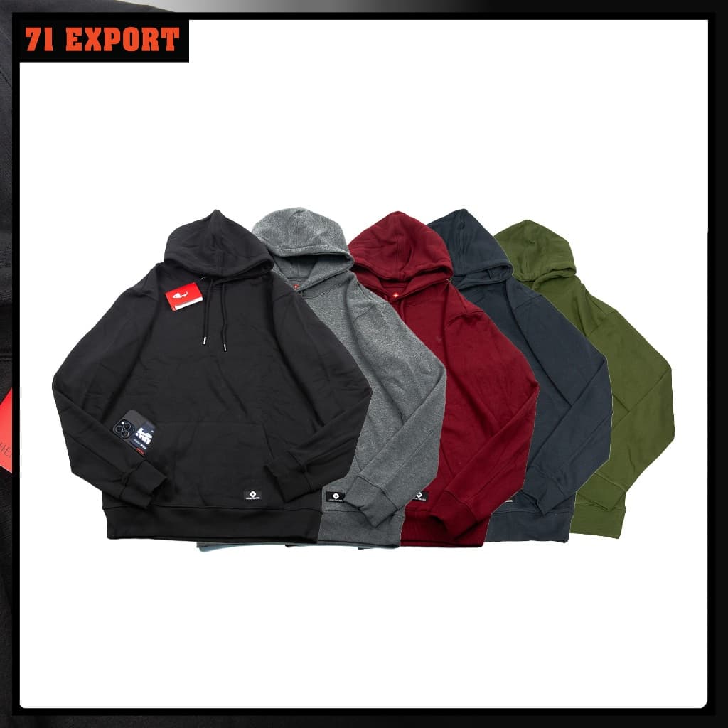 เสื้อฮู้ดHohenhorn เสื้อกันหนาวผ้านุ่มสีเรียบUnisex OverSize Bigsize ไซส์ S-5XL - รูปที่ 1