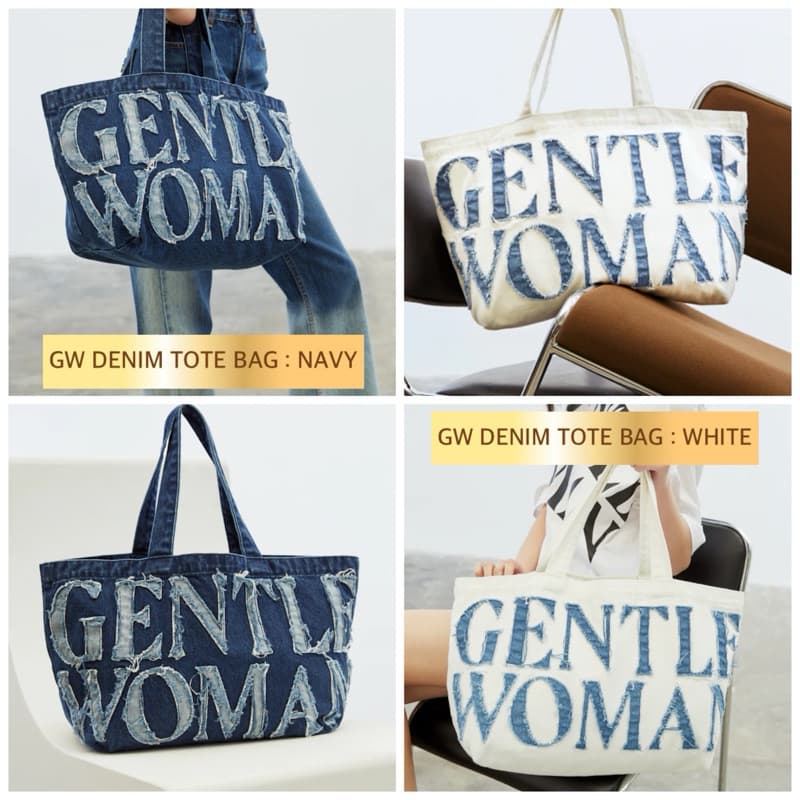 พร้อมส่ง✅ หิ้ว GENTLEWOMAN DENIM TOTE BAG NAVY,WHITE และรุ่นอื่นๆ แท้ 100 % - รูปที่ 1