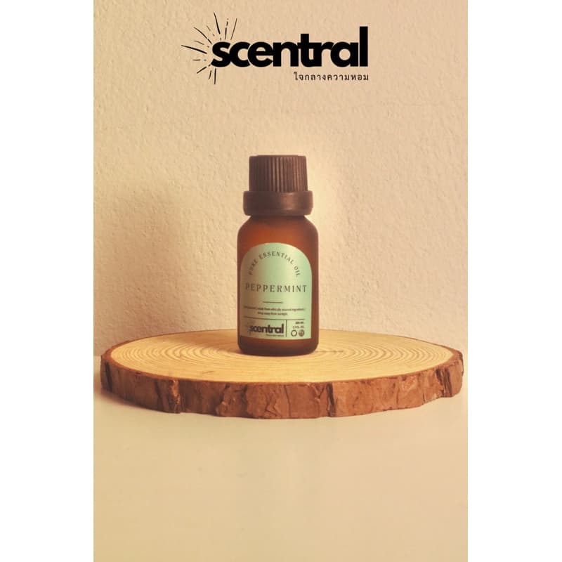 Scentral - Aroma Essential Oil 15 ml. 30 ml. 100 ml. น้ำมันหอมระเหย กลิ่นเปปเปอร์มินต์ (Peppermint) - รูปที่ 1
