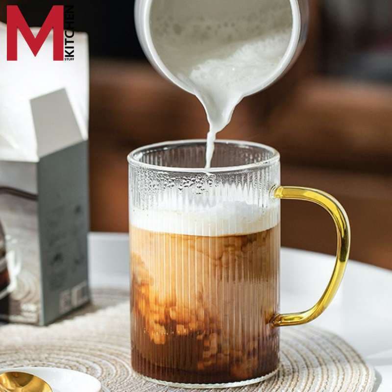 M KIT 16001-1 แก้วน้ำ แก้วกาแฟ มีหูจับ ขนาด 300ml (A6) - รูปที่ 1