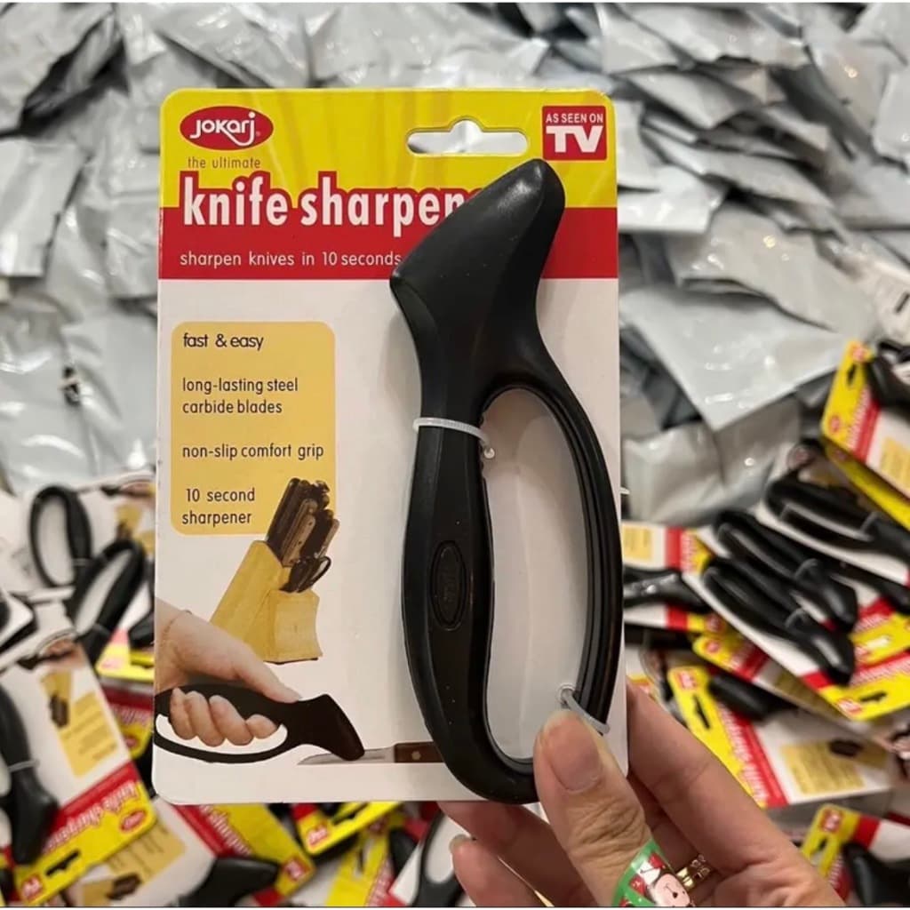 ทีลับมีด ลับคม ลับคมมีด ลับกรรไกร ที่ลับคมอเนกประสงค์ อุปกรณ์ลับมีด กรรไกร Knife Sharpener พร้อมส่ง - รูปที่ 1