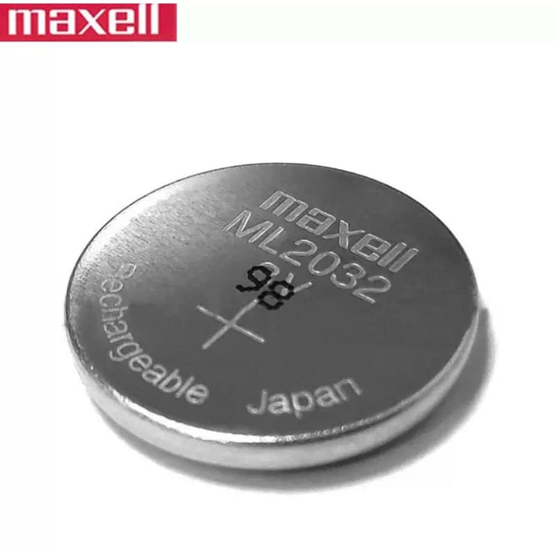 ถ่านMaxell ML2032 Lithium 3V (ชนิดชาร์จซ้ำได้) 1 ก้อน ของแท้ - รูปที่ 1