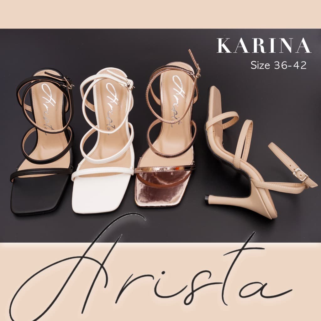 Arista ( ?? Ready to ship) รองเท้าผู้หญิง ส้นสูง แฟนชั่น ใส่สวย สไตล์เกาหลี รุ่น KARINA ( ART-059-1 ) - รูปที่ 1
