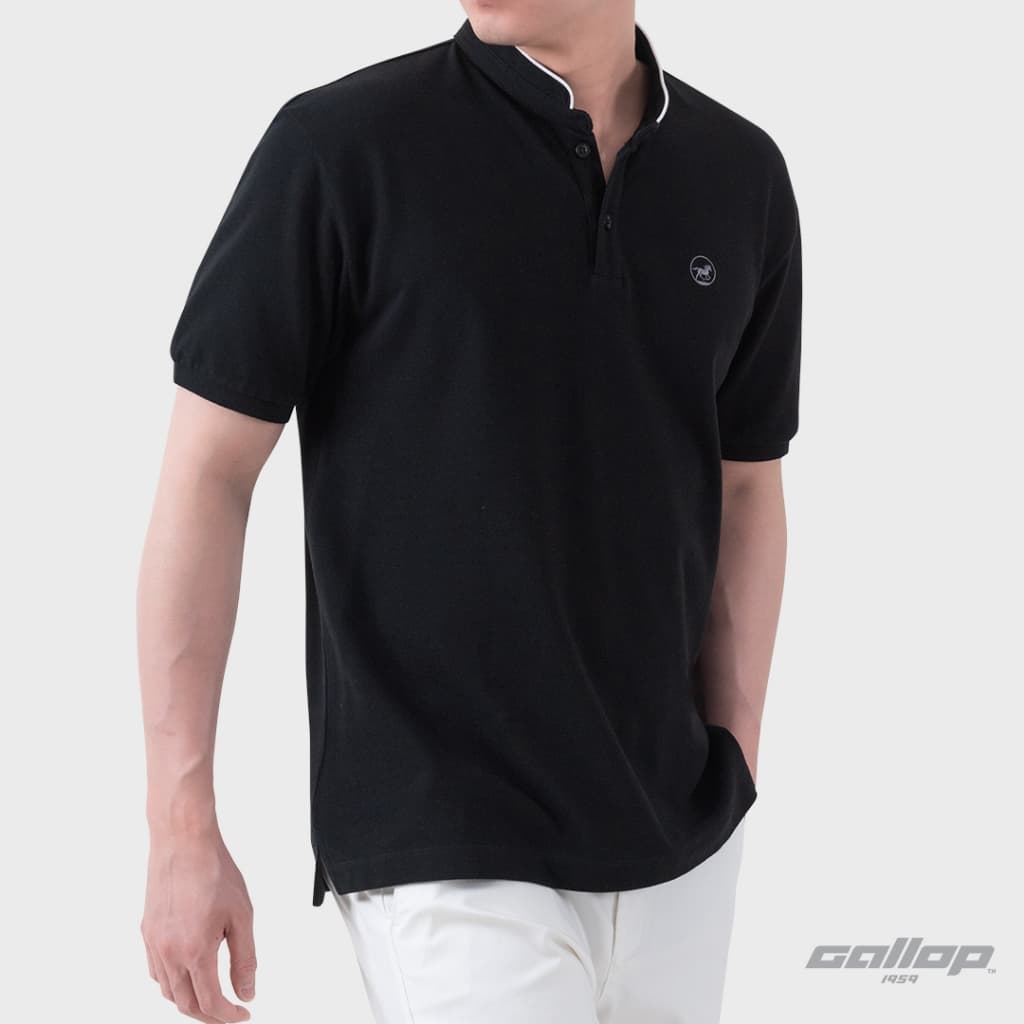 GALLOP : Pique Mandarin Collar Polo Shirt เสื้อคอแมนดาริน ผ้าปิเก้ รุ่น GP9072 Set Classic / ราคาปกติ 1290.- - รูปที่ 1