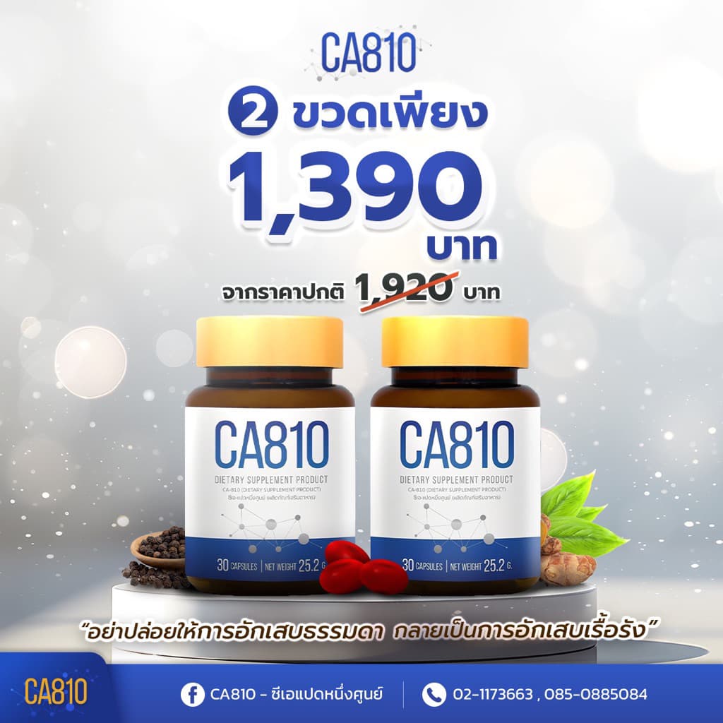 CA810-ซีเอแปดหนึ่งศูนย์ สารสกัดเคอร์คูมินจากขมิ้นชัน ผลงานวิจัยระดับโลก - รูปที่ 1