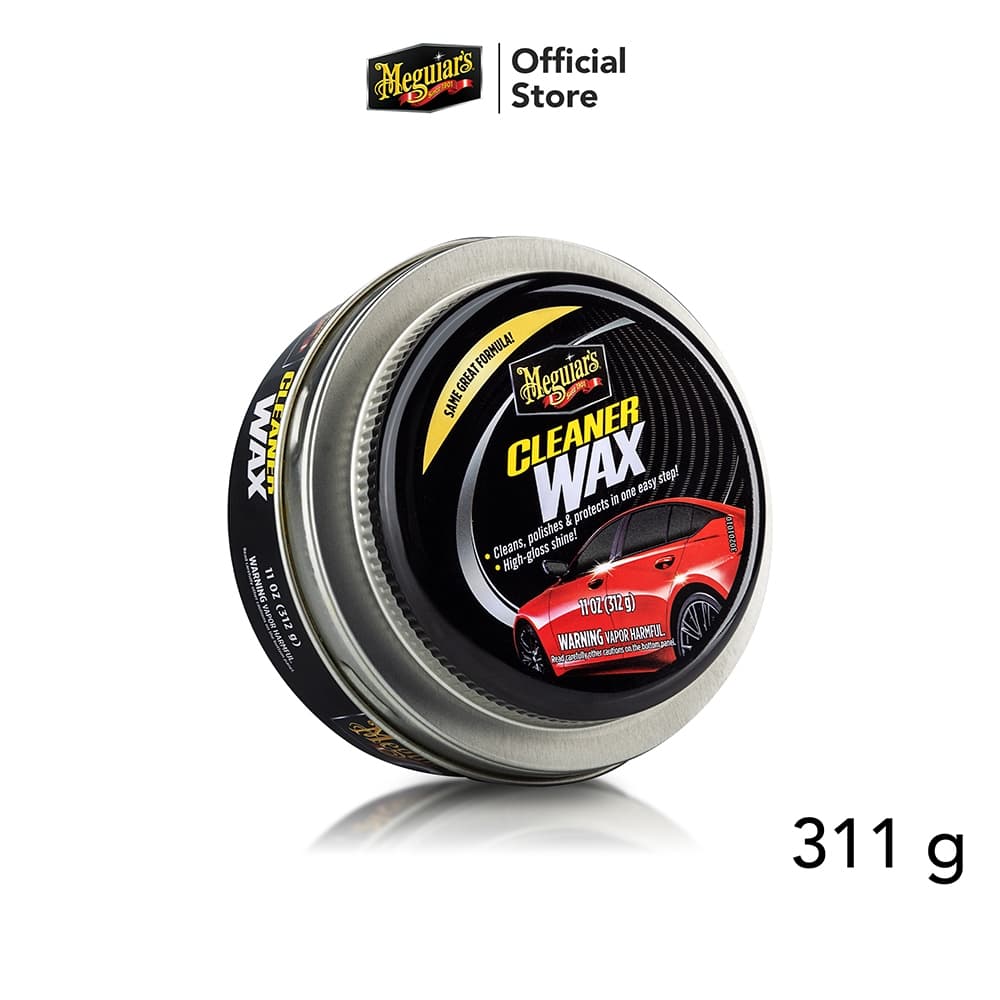 Meguiar's A1214 Cleaner Wax Paste คลีนเนอร์แว็กซ์ กระปุกแดง แว็กซ์ขัดเคลือบสี ขัดชักเงา ชนิดขี้ผึ้ง - รูปที่ 1