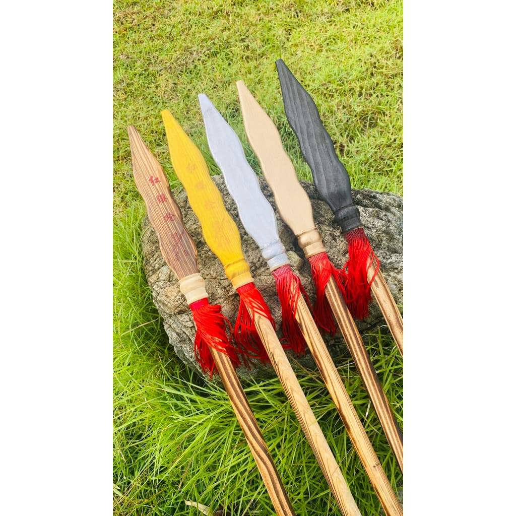 ของเล่นเด็ก หอกไม้ถวาย แก้บน หอกไม้จีน หอกเงิน หอกทอง (ยาวประมาณ 69 cm) เลือก 1 แบบ - รูปที่ 1