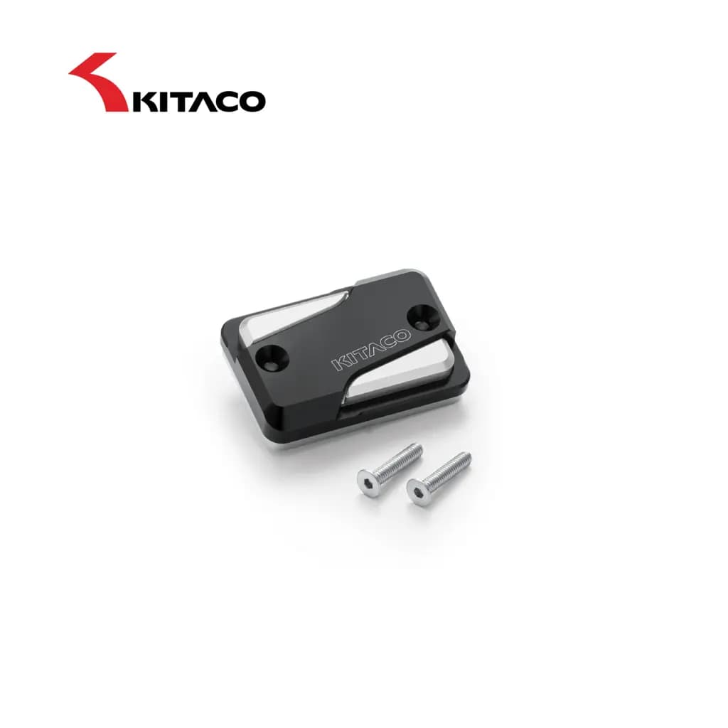 Kitaco ฝาครอบน้ำมันเบรค (ดำเงิน) ฝาปิดกระปุกน้ำมันเบรค Honda Dax 125 Super Cub C125 - รูปที่ 1