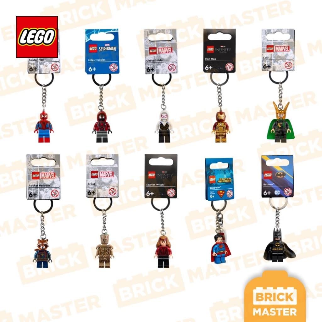Lego Keychain Star Wars Hero Marvel เลโก้ของแท้ พวงกุญแจ หลายธีม pop - รูปที่ 1