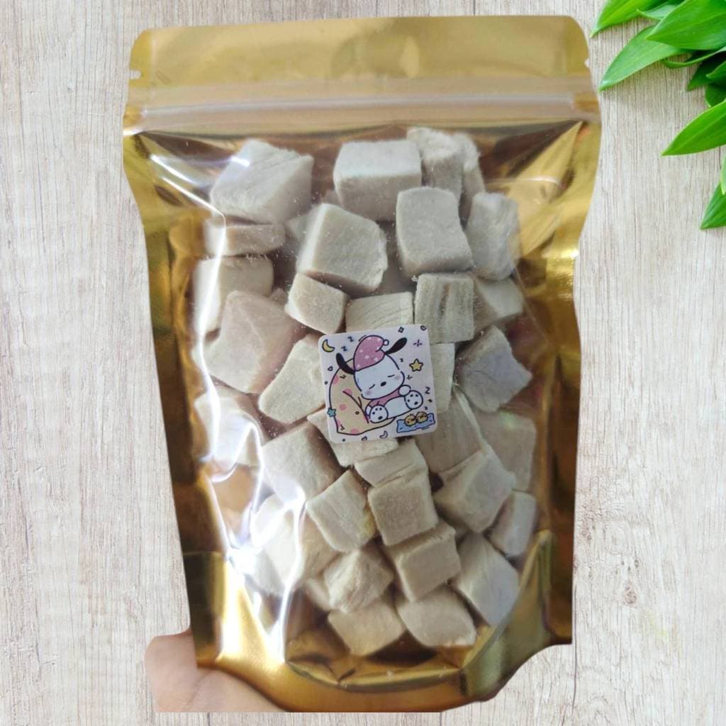 อกไก่เต๋าฟรีซดราย ขนาด 30กรัม โปรตีนสูง ทานได้ทั้งสุนัขเเมว สัตว์ฟันเเทะ อร่อยดี ไร้ไขมัน - รูปที่ 1