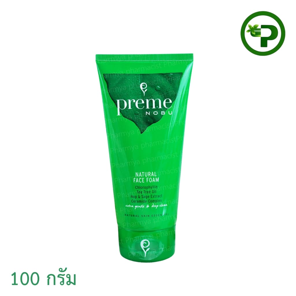 PREME NOBU NATURAL FACE FOAM พรีม โนบุ โฟม 100 กรัม x 1หลอด - รูปที่ 1
