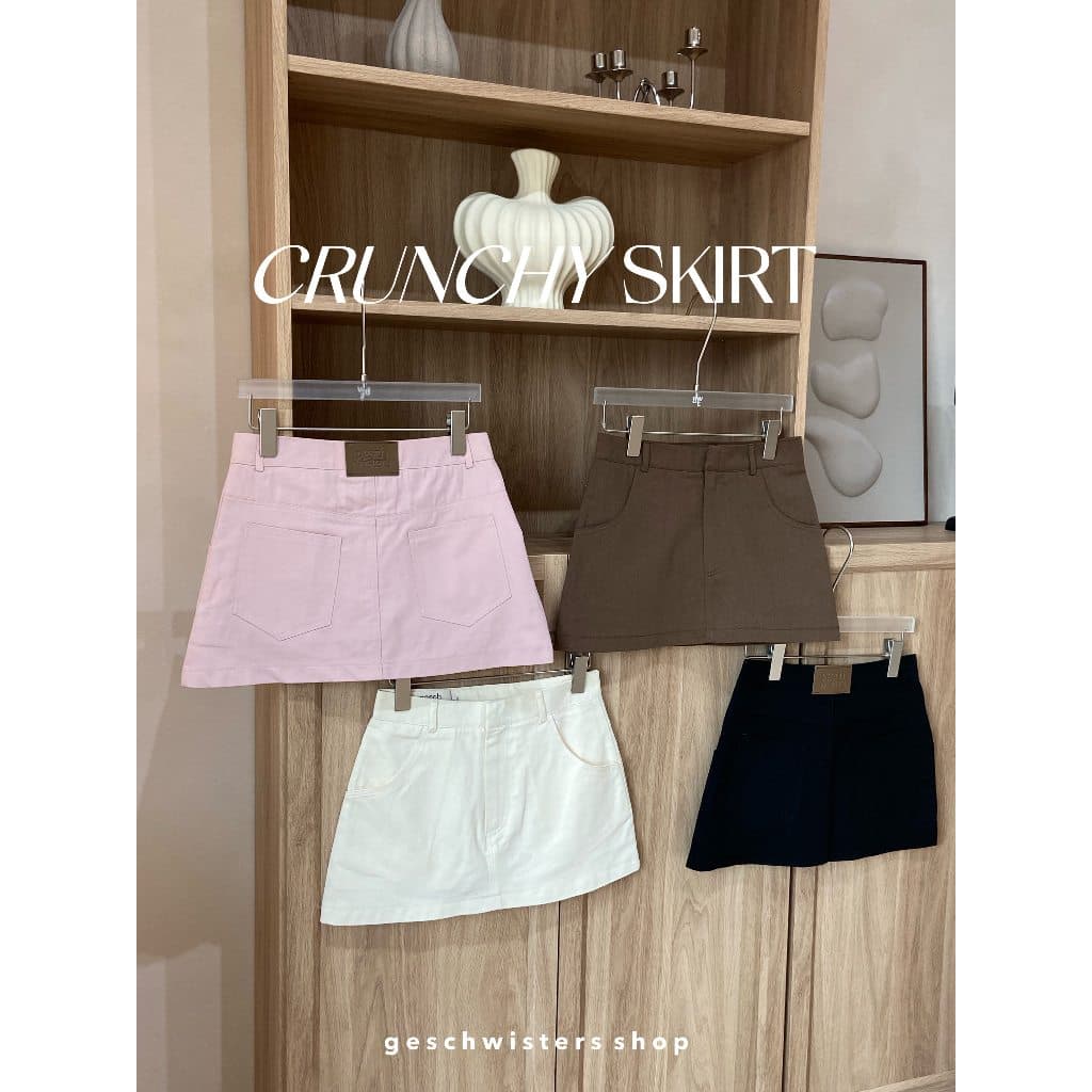 พร้อมส่ง Geschwisters "Crunchy Skirt" เอวต่ำ - รูปที่ 1