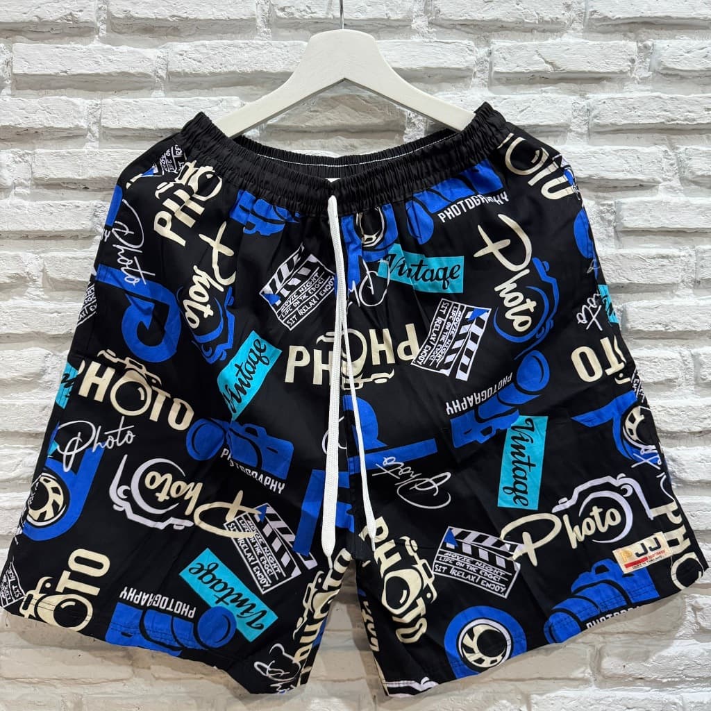 กางเกงเจเจ กางเกงขาสั้น ไซส์ M/L/XL "กล้องวินเทจ" ร้านคละสีให้ ผ้านิ่มหนา ใส่สบาย Clothing ผู้ชาย ผู้หญิง - รูปที่ 1