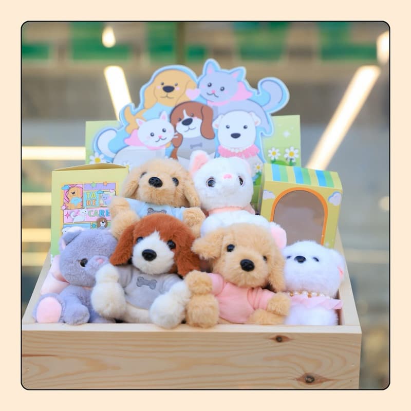 7-11 Keychain Cute Pet พวงกุญแจตุ๊กตาหมาแมว 7-Eleven Arttoy 2024 - รูปที่ 1