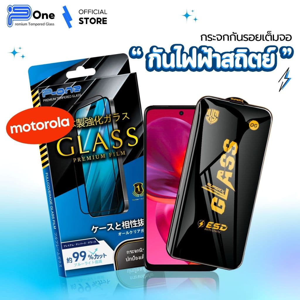 [??OGญี่ปุ่น] ฟิล์มกระจก Motorola edge30pro edge20pro edge30 g100 e7ipower g50 g75 e40 motoone5gu - รูปที่ 1