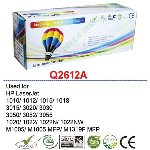 หมึกเลเซอร์ LaserJet 1020/ 1022/ 1022N/ 1022NW (Q2612A) สีดำ Balloon - รูปที่ 1