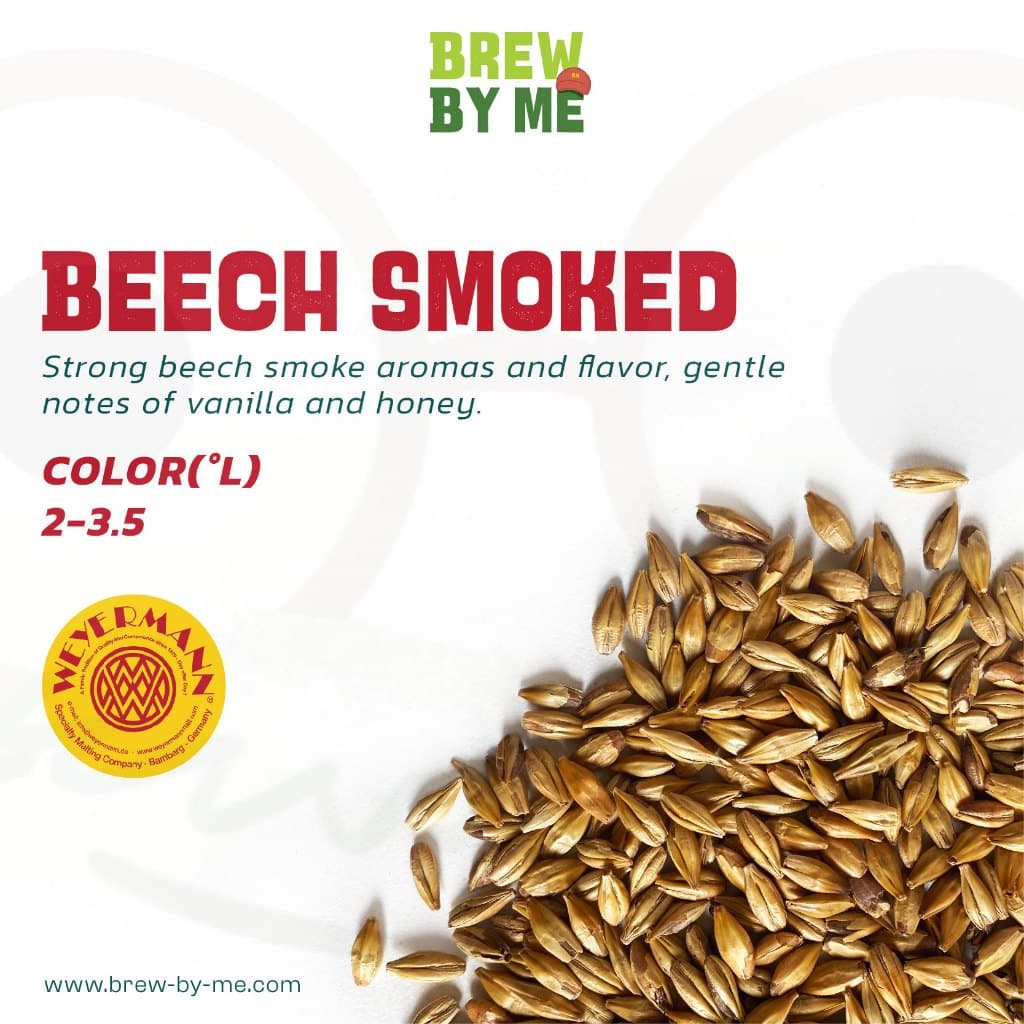 มอลต์ Beech Smoked Malt – Weyermann® Malt ทำเบียร์ - รูปที่ 1