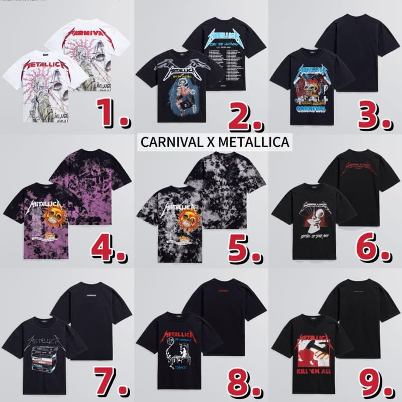 [ส่งด่วน กทม ?✨ใช้โค้ด30% ]  เสื้อยืด OVERSIZED T-SHIRT  CARNIVAL® x Metallica Collection ของใหม่ มือ1 ลิขสิทธิ์แท้ - รูปที่ 1