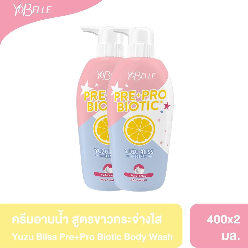 [แพ็คคู่ 2 ชิ้น] Yobelle Yuzu Bliss Scent Radiance Body Wash 400ml - รูปที่ 1