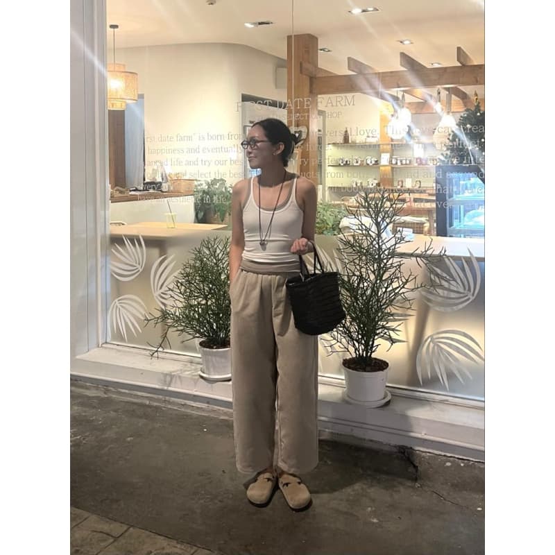 Dua pants simple and basic casual pants something about us - รูปที่ 1