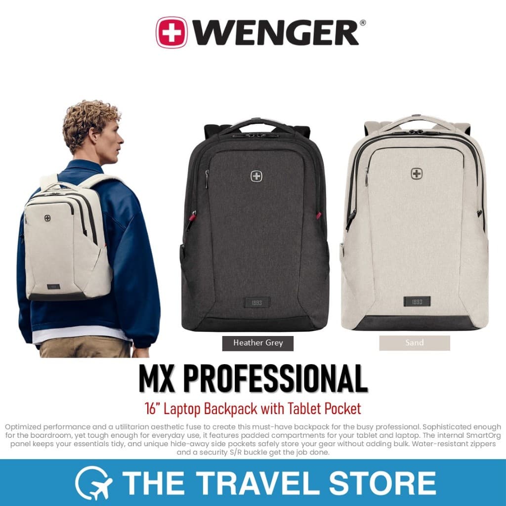 WENGER MX Professional 16” Laptop Backpack with Tablet Pocket กระเป๋าเป้สำหรับคอมพิวเตอร์ - รูปที่ 1
