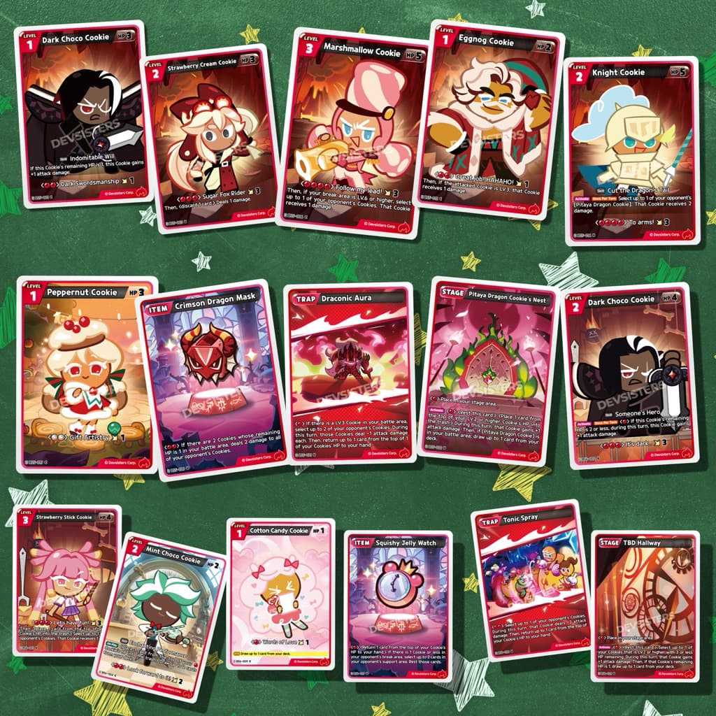 CookieRun ชุด Bs5-Bs6 ระดับ C,U สีแดง ( Eng Ver. ) - รูปที่ 1