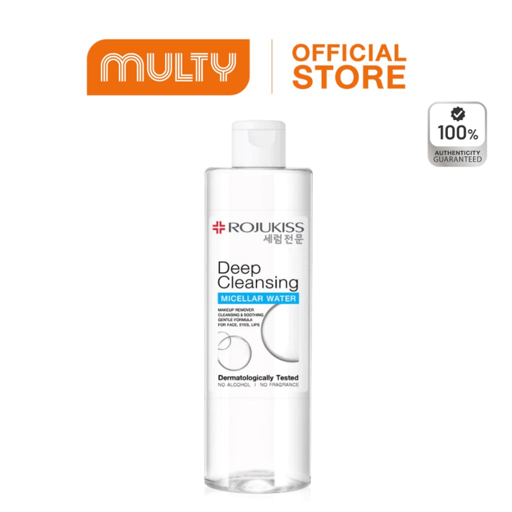 Rojukiss Deep Cleansing Micellar Water 400 ml.โรจูคิส ทำความสะอาดล้ำลึก อ่อนโยน - รูปที่ 1