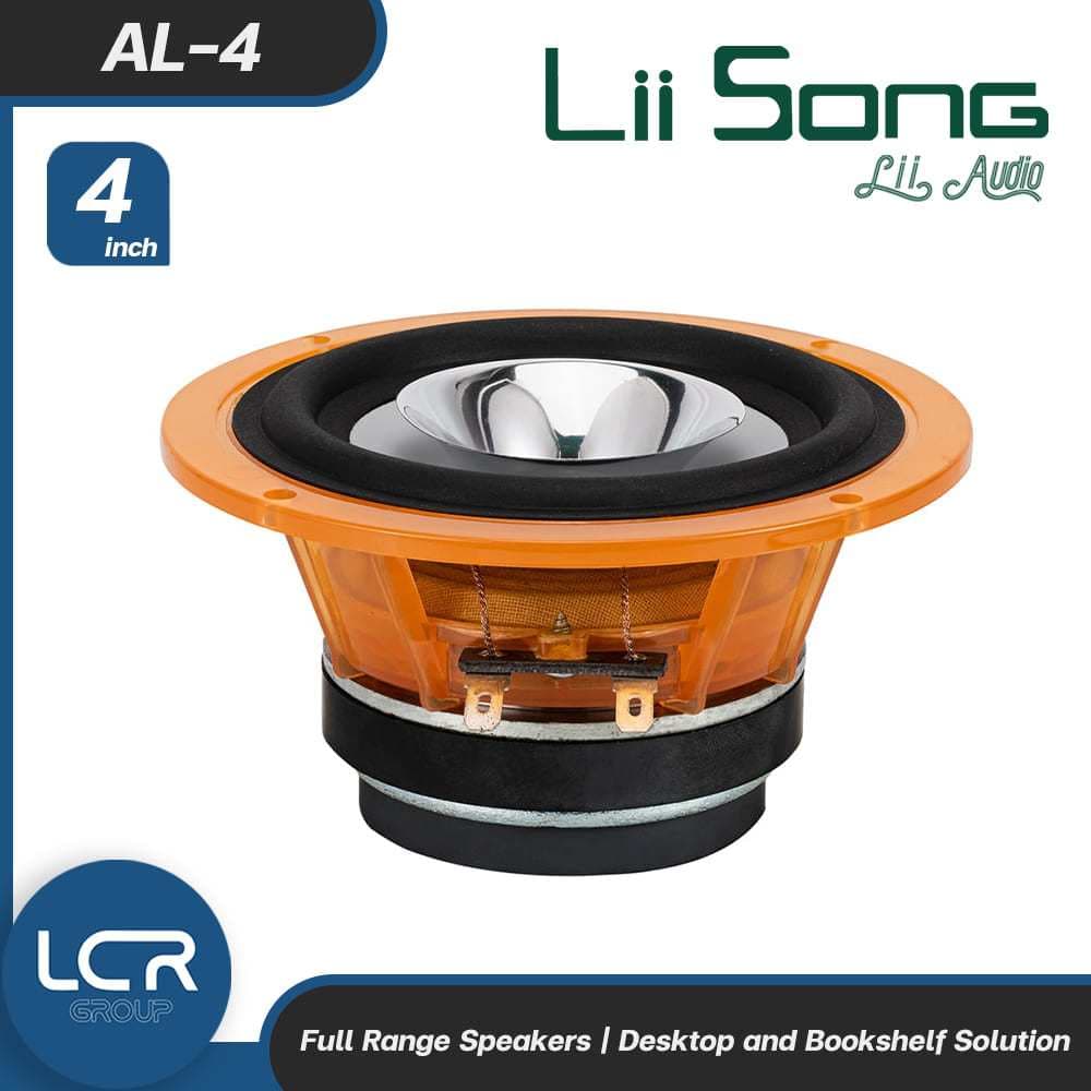 Lii Song AL-4 ดอกลำโพงขนาด 4 นิ้ว (คู่) กำลังขับ 30 วัตต์ 8 โอห์ม Frequency response 47.6-17k Hz Speaker (Lii Audio) - รูปที่ 1