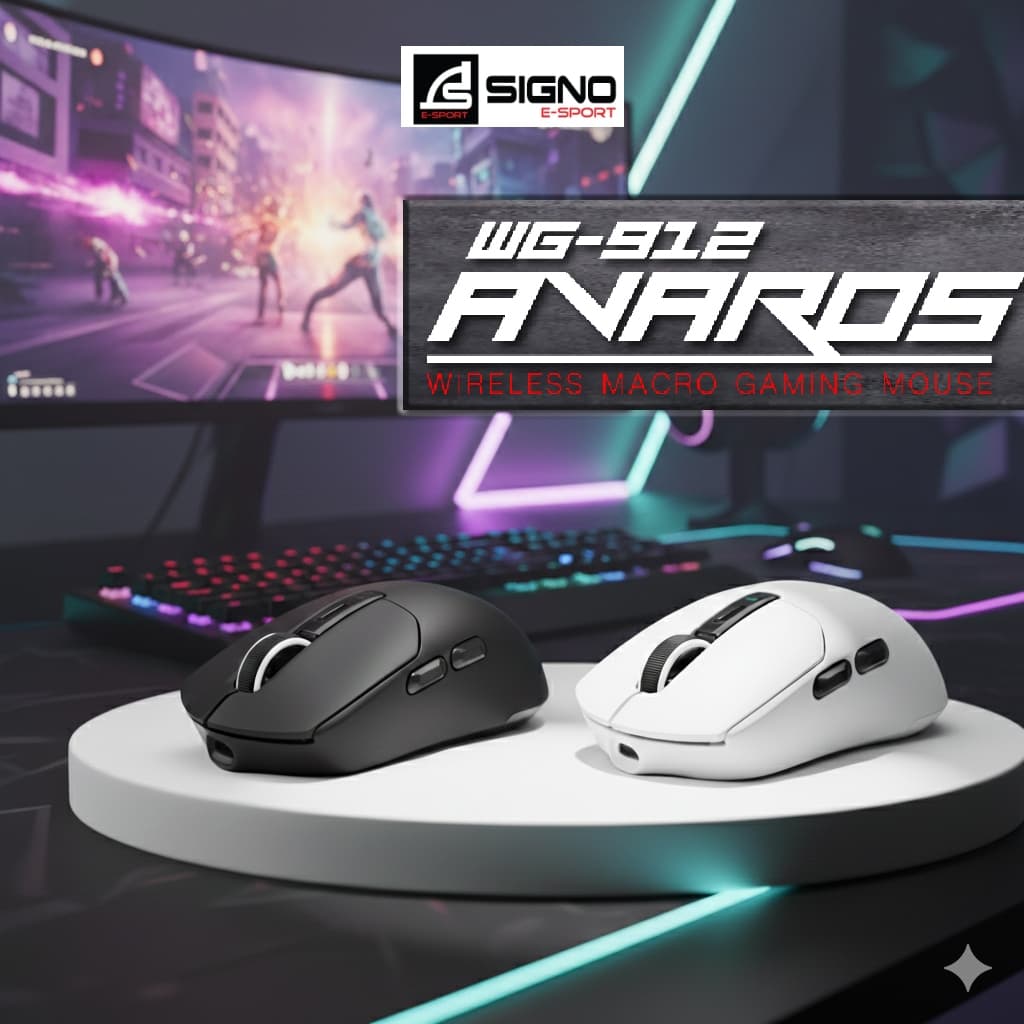 เมาส์เกมมิ่ง ไร้สาย SIGNO E-Sport VORTEX Wireless Macro Gaming Mouse รุ่น WG-900 WG-901 WG-912 - รูปที่ 1