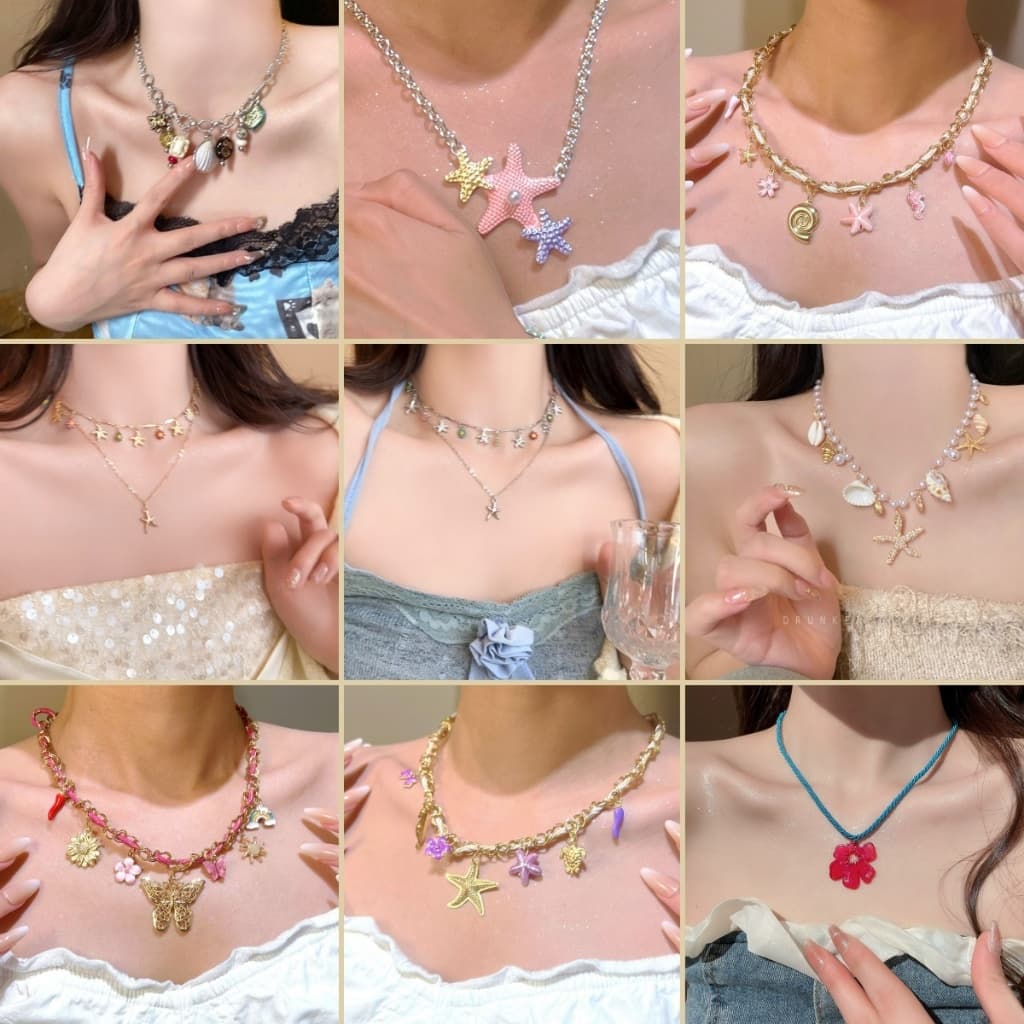 ?Basic swimsuit? สร้อยคอ สร้อยคอโดปามีน หลากหลายสไตล์ ins แฟชั่น ส่งเร็ว - รูปที่ 1
