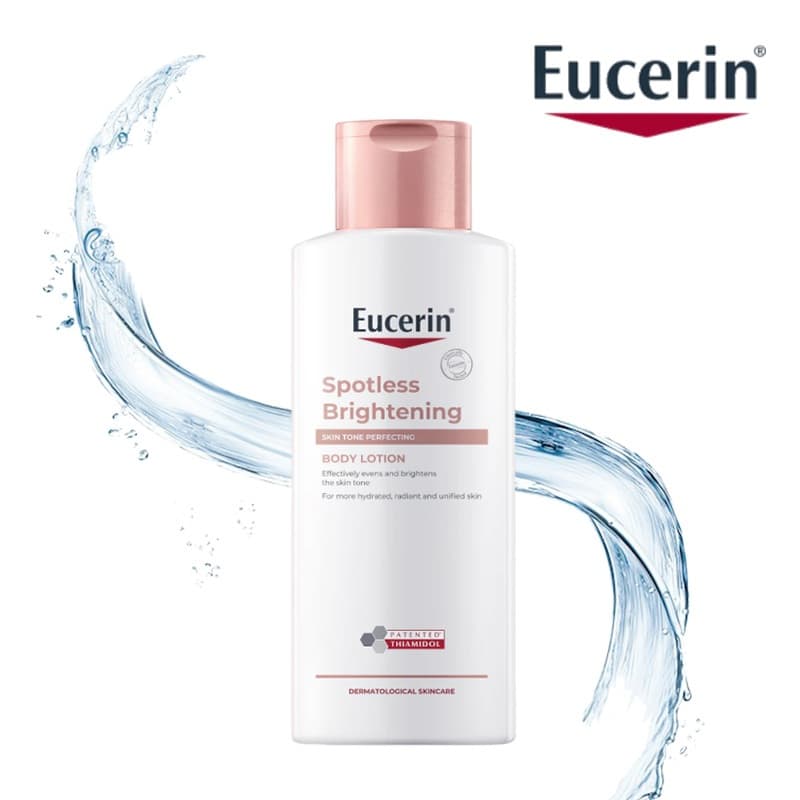 Eucerin SPOTLESS BRIGHTENING THIAMIDOL SKIN TONE PERFECTING BODY LOTION 250ML ให้ความชุ่มชื้นต่อเนื่องตลอด 24 ชั่วโมง - รูปที่ 1