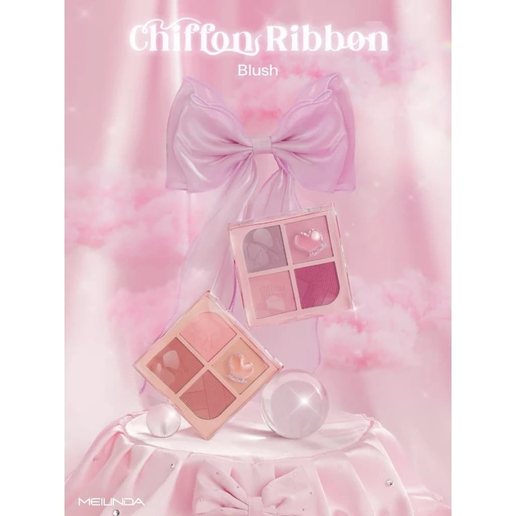 MC 5102 Meilinda chiffon ribbon blush เมลินดา ชิฟฟ่อน ริบบ้อน บลัช 8.8g. - รูปที่ 1