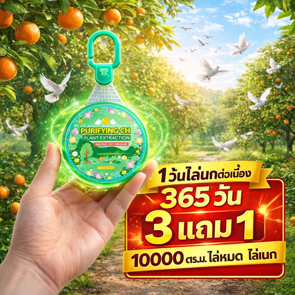 ?️ ก้อนไล่นกแรงๆ สูตรสมุนไพร วางไว้แล้วนกหนี เห็นผลไว ไล่นกพิราบได้จริง ใช้ได้รอบบ้าน–สวน ออกฤทธิ์ยาวนาน 90 วัน - รูปที่ 1