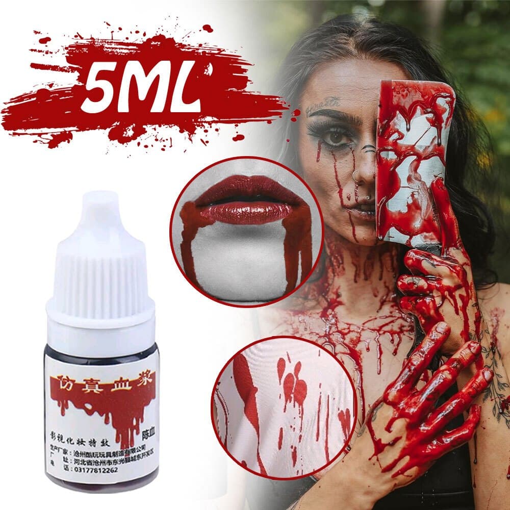เลือดปลอม เลือดผี เลือดแวมไพร์ เลือด อุปกรณ์แต่งหน้าฮาโลวีน ฮาโลวีน Halloween Vampire Ghost Fake Blood Makeup - รูปที่ 1
