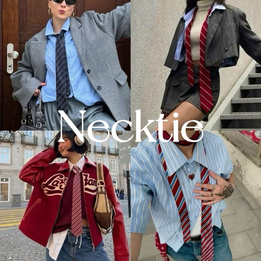 มีส่งด่วน | Necktie ? ୨୧ | เนคไทลายสก็อต เนคไทลายทาง แบบผูกเอง - รูปที่ 1