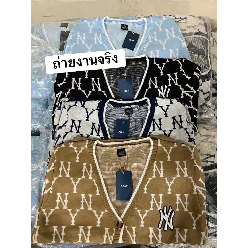 เสื้อไหมพรมแขนยาว NY ใส่คลุม กันแดดกันหนาวกันลม ได้หมด น่ารักครบสี ? ป้ายห้อย  ฟรีไซส์ SMLใส่ได้ ✅มีกระเป๋าหน้า - รูปที่ 1