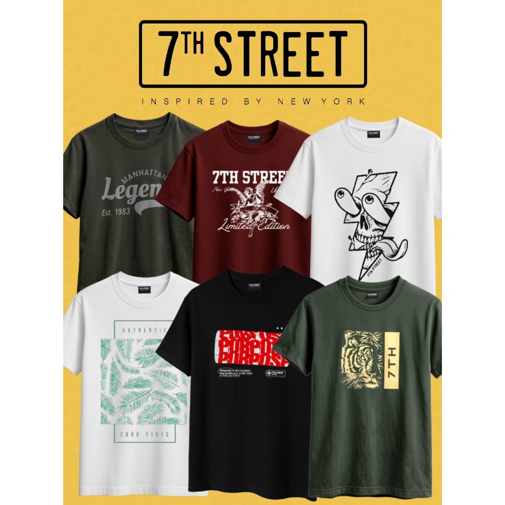 เสื้อยืด ยี่ห้อ 7TH Street เสื้อยืด Streetwear - Light collection. - รูปที่ 1