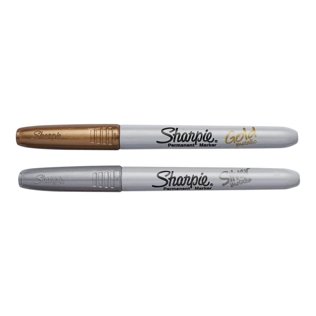 Sharpie Metallic Permanent Fine marker ปากกาชาร์ปี้ หัว Fine สี Gold&Silver - รูปที่ 1