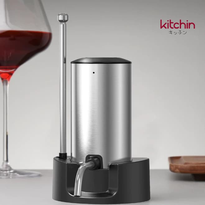 Kitchin เครื่องจ่ายไวน์ เครื่องเติมอากาศไวน์ แบบไฟฟ้าเครื่องเติมอากาศไวน์ไฟฟ้าแบบ เครื่องกดน้ำ เครื่องปั๊มไวน์ - รูปที่ 1