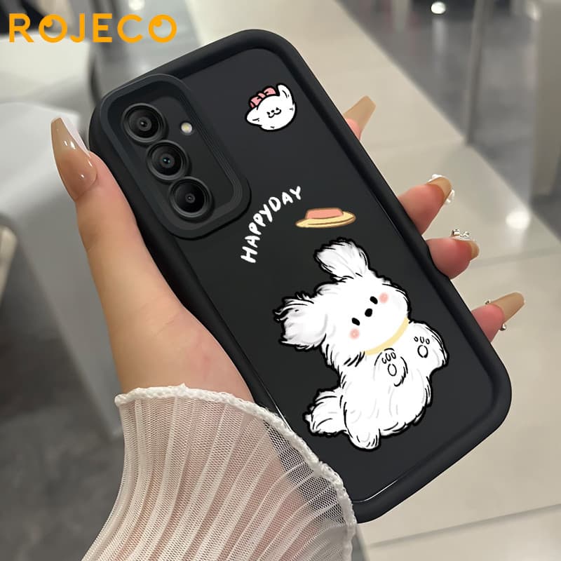 MHKETH เคสสำหรับ Samsung A25 5G A15 4G A15 5G เคสโทรศัพท์กันกระแทกลายสุนัขน่ารัก - รูปที่ 1